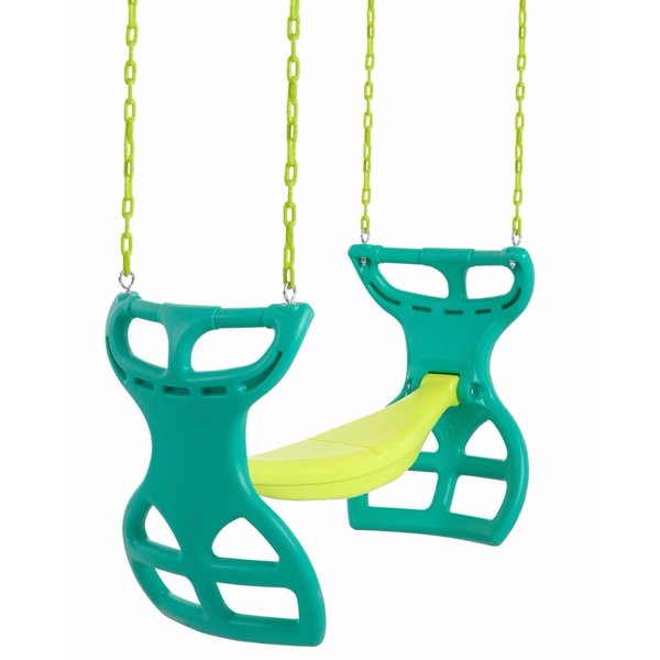 Swingan Two Seater Glider Swing-Green-Yellow SWGSC-GY